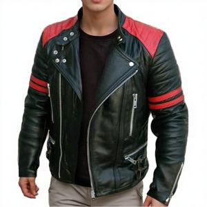 Chaqueta Safari para Hombre, Talla Grande, con Solapa Grande, Tejido de PU, Cierre de Cremallera Informal, Impermeable para Otoño, Servicio OEM - Product Image 4