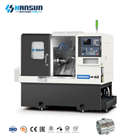 Torno CNC Horizontal de Bancada Inclinada HS-5LS, Torno Automático de un Solo Husillo para Trabajo Pesado, de Alta Precisión para Torneado de Metales
