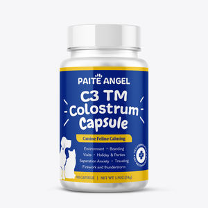 Cápsulas Personalizadas de Complejo Calmante de Colostrum para Aliviar la <span class=keywords><strong>Ansiedad</strong></span> <span class=keywords><strong>en</strong></span> Perros y Gatos, con L-Teanina y Triptófano, Suplemento Antiestrés para Mascotas Sin Efecto Somnoliento - Product Image 6