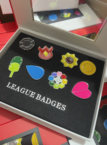 Insignias de pokemon para gimnasio, conjunto de caja de alfileres de Anime de la Liga Kanto Johto Hoenn Sinnoh Unova Kalos, monstruo de bolsillo, 6 diseños - Product Image 4
