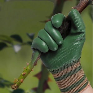 Gants de sécurité en caoutchouc gaufré à motif demi-axe, résistants à l'usure et antidérapants, respirants, adaptés aux chantiers de construction mécanique - Product Image 5