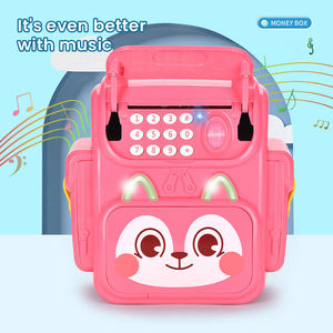 Tirelire ATM pour enfants avec mot de passe, déverrouillage par empreinte digitale, son et lumière, enrouleur de billets automatique, jouet éducatif pour l'épargne, cadeau - Product Image 4