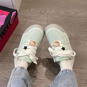 Dexun Sneakers sportive bianche con suola spessa 2025 <span class=keywords><strong>scarpe</strong></span> Casual con plateau stringate per la camminata Fitness All-Match primavera autunno - Product Image 3