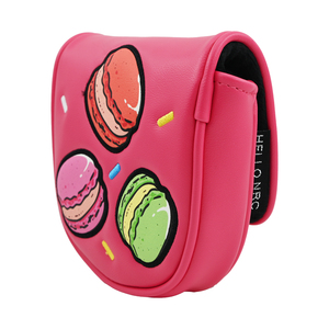 Housse de tête de putter de golf en PU pour putters mallet à axe central et zéro couple, avec motifs imprimés et brodés d'animaux mignons - Product Image 6