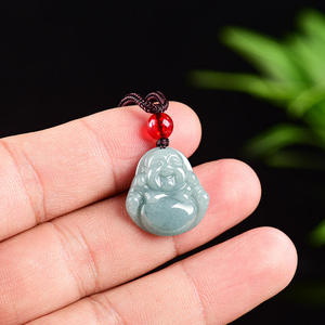 Colgante de Jadeíta Natural, Pequeño Buda Avalokiteshvara, UNISEX, Regalo Budista con Certificado de Tasación GY75/FG75 - Product Image 2