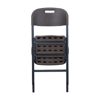 Chaise pliante carrée moderne et réglable en plastique pour usage intérieur/extérieur multi-espaces