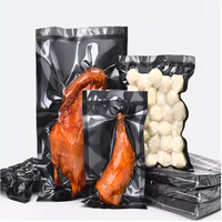 Sacs sous vide transparents PA/PE personnalisés avec fermeture éclair thermoscellable, résistants à l'humidité, imprimés en héliogravure pour emballage de chips et de sushis