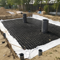 Système de modules de bassins d'infiltration des eaux pluviales pour la construction sous les allées, les routes, les zones piétonnes et les parkings