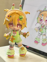 Figurine en vinyle Chibi Sailor Girl, jouet artistique personnalisé pour collection de boîtes surprises