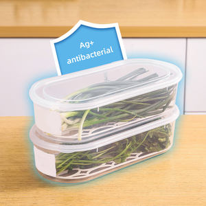 Conteneur de stockage alimentaire en PP avec une capacité de 5,5 L, finition brillante, design multifonctionnel pour la conservation de la fraîcheur, échalote, <span class=keywords><strong>coriandre</strong></span> - Product Image 5