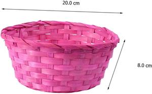Wholesale Colorful Handmade Rattan Gift Basket Woven Bamboo <strong>Easter</strong> Egg <strong>Hamper</strong> for Party Fruit Storage FSC Certified - Product Image 2