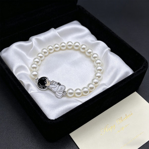 PULSERA de Graduación Hecha a Mano, Brazalete de Comunión de Plástico para Niños, Cuentas de Perlas, Amuleto Religioso, Exquisito y Elegante Juego de Regalo, 12 Piezas en Bolsa - Product Image 4