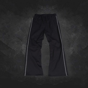 Pantalons de survêtement à logo personnalisé imprimé à l'écran 100% coton Style streetwear Pantalons de jogging à bande latérale pour hommes - Product Image 3
