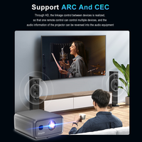 Projecteur Vidéo 4K Cubelite Max Android 12 LCD 2800 ANSI MAX 350'' pour Home Cinéma