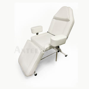 Silla facial de belleza blanca plegable moderna, tratamiento económico, ajuste de mesa de masaje, cama de belleza plegable portátil - Product Image 2