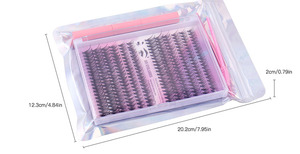 Thiết Kế Mới DIY Lash Kit Phân Khúc Lông Mi 20D 30D 40D Cá Nhân Cụm Người Hâm Mộ Lụa Hôn Miễn Phí Lông Mi Tự Làm Lông Mi Mở Rộng - Product Image 2