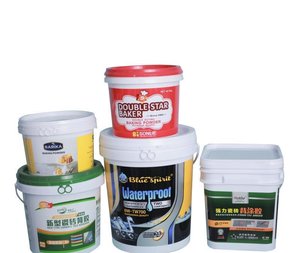 Trong khuôn nhãn vuông nhựa xô với nắp <span class=keywords><strong>PP</strong></span> nhãn nhựa xô với xử lý 25 lít công nghiệp nhựa IML xô - Product Image 1