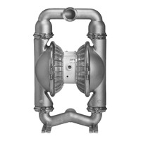 Pompe chimique en acier inoxydable avec bloc central en polypropylène et valve à air, capacité de 163 GPM, modèle P8/SSAPP/TWS/TF/STF/0070