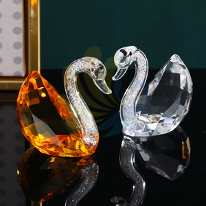 Adorno de Cisne de Cristal Blanco, Decoración Estilo Hollywood Glam, Regalo para Decoración de Mesa de Centro del Hogar - Product Image 2