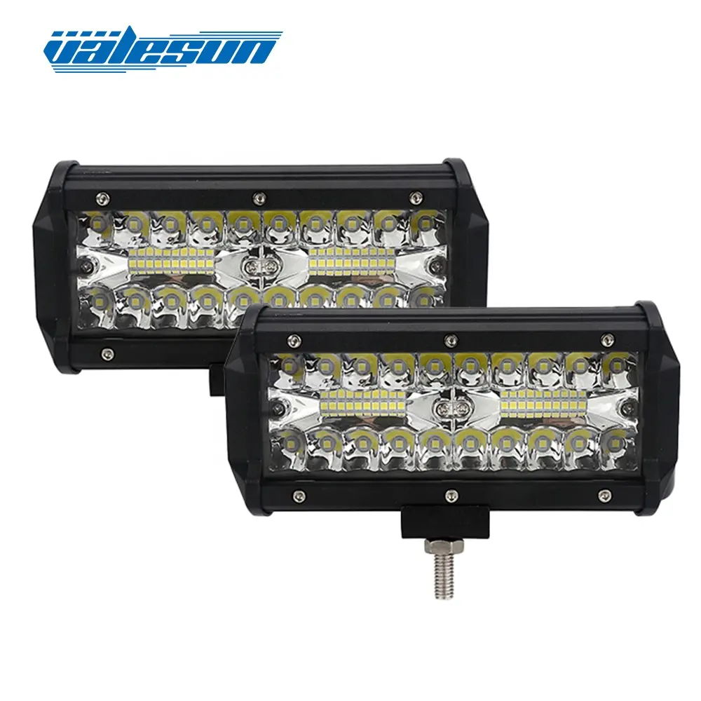 120W Inbouw Led Pods Spot Beam Lichtbalk Achterbumper Reverse Truck 6.8Inch Led Verlichting Voor truck Off Road Suv