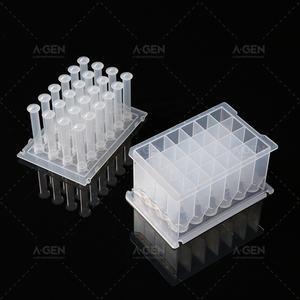 Équipement de laboratoire de chimie de base à fond en V 24 plaques carrées à puits profond avec stérilisation - Product Image 2