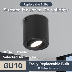 Ampoule de base GU10 remplaçable en surface réglable Downlight plafonnier étanche éclairage extérieur projecteurs à Led - Product Image 3