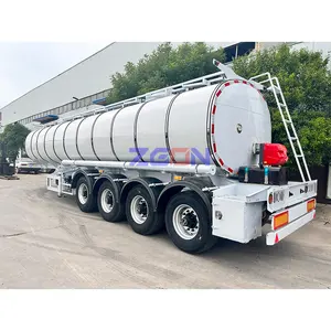 3 / 4 axles 40000 liters 45 cbm bitumen tanker/ pitch tanker/ asphalt semitrailer with steam