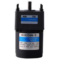 Moteur à engrenages à induction AC 4IK25GN-C monophasé 200V 220V 230V 380V 400V 415V 50Hz 60Hz à couple élevé et faible régime, rapport 18 50 200 250 750