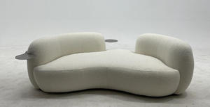 Juego de Muebles de Sala de Lujo para Villa Americana con Diseño Moderno, Sofá con Cabecera de Madera y Sillas de Trono para Decoración de Hogar de Alta Gama - Product Image 6