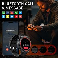 Reloj Inteligente Deportivo KT75 para Exteriores, Resistente al Agua 3ATM, para Buceo y Pesca, con Linterna, Monitoreo de Salud, Bluetooth, Llamadas