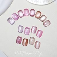 Échantillon Gratuit Vernis à Ongles Semi-Permanent Effet Œil de Chat Rose Pêche Magnétique pour l'Été – Fournitures Professionnelles pour Ongles en Gel