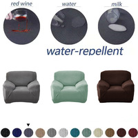 Vente en gros imperméable antidérapant haute Spandex bulle protecteur de canapé solide imperméable housse de canapé