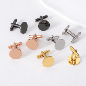 Ywyougangカスタマイズステンレススチール15mmサークルカフスDIYブランクビジネスウェディングパーティーアニバーサリーメンズギフト - Product Image 2