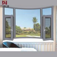 Ventana Abatible de Aluminio con Rotura de Puente Térmico de Alto Rendimiento, Resistente al Viento, Impermeable y de Ahorro Energético para el Hogar