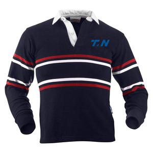 Tonton Sport Groothandel Hoge Kwaliteit Vintage Custom Zwaar Katoen Sport Retro Rugby Poloshirt Truien - Product Image 1