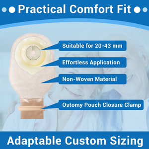 BLUENJOY Sacs de stomie jetables en tissu non tissé en deux parties, fournitures pour stomie, poche de colostomie, ensemble de sacs de stomie, sacs de colostomie - Product Image 6