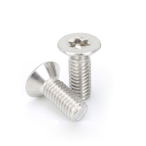Vis autotaraudeuse en acier inoxydable 304, métrique, à tête demi-plate évasée, avec bande de protection et queue plate - Product Image 5