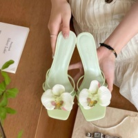 Sandales à talons hauts personnalisables pour femmes, à bout carré, talon de 10 cm, tendance mode, chaussures sexy