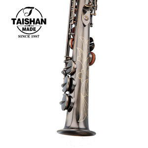 Sassofono Soprano Taishan TSSS-650Q in Ottone Anticato Stile Vintage, Finitura Laccata di Livello Professionale, Tonalità Bb per Performance - Product Image 1