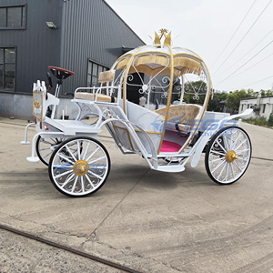 Carruaje Eléctrico de Lujo para Bodas, Estilo Princesa Cenicienta, con Forma de Calabaza, 4 Ruedas, 4-6 Asientos, Transporte Especial - Product Image 6