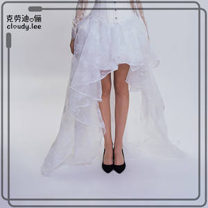 Ecowalson-Corset sexy Steampunk pour femme, corset <span class=keywords><strong>médiéval</strong></span> victorien gothique, jupe irrégulière, corset de fête de mariage - Product Image 6