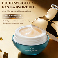 Crème Contour des Yeux Hydratante, Raffermissante et Éclaircissante Multi-Peptides, Anti-Rides au Caviar, Marque Blanche OEM ODM
