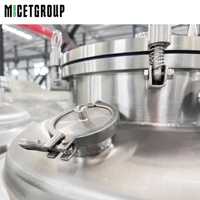 Cuve de fermentation conique en acier inoxydable 304 de 200 L pour brasserie artisanale, unité de fermentation avec contrôle de la température