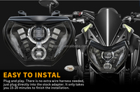Rakitan lampu depan Led sepeda motor, untuk 2014-2016 Yamaha MT 09 Aksesori 2018-2019 MT 07 Moto Light untuk suku cadang Yamaha MT09 MT07