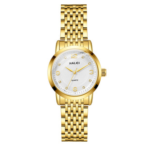 Envío Directo HALEI Nuevo Reloj Original de Cuarzo para Mujer con Diamantes, Escala Dina y Números Árabes, Movimiento Japonés, Venta al Por Mayor - Product Image 2