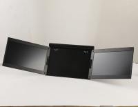 Moniteur triple pour ordinateur portable en gros, écran supplémentaire pour ordinateur portable, moniteur portable