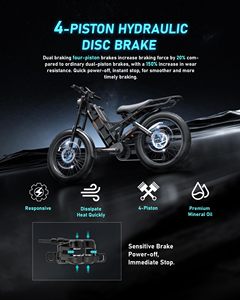 Bicicleta Eléctrica de Llantas Anchas Eahora Romeo Pro 2 26 4.0 Nuevo Diseño Motor de Buje Trasero Recargable Batería de 60Ah Doble Suspensión - Product Image 5
