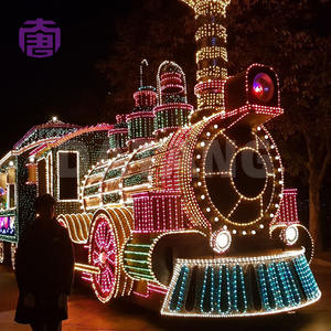 Decoración Navideña de Tren 3D Grande para Exteriores con Luces LED, Clasificación IP65, Decoración Luminosa para Navidad y Año Nuevo - Product Image 5