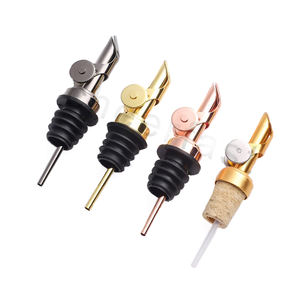 L'apertura e la chiusura automatica a gravità sono molto convenienti da usare in metallo dorato e Silicone il distributore di olio dal Design retrò - Product Image 3