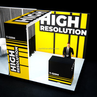 Stand d'exposition solaire 3x3m (10x10ft) avec boîte lumineuse réutilisable pour salon professionnel et foire commerciale pour le Sud-Est des États-Unis